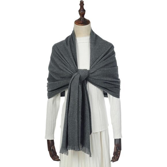 Swat Pany Scarf For Women Winter Pashmina Shawls For Women Wedding Shawls-Gray19 - Picture 4 of 7